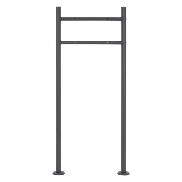 ML-Design Briefkastenständer Höhe 120cm Freistehend Edelstahl Anthrazit