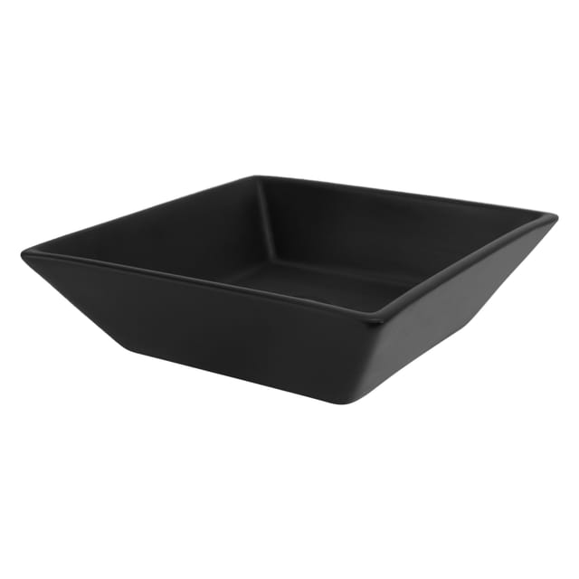 ML-Design Waschbecken aus Keramik in Schwarz Matt 41x41x12 cm Quadratisch Design