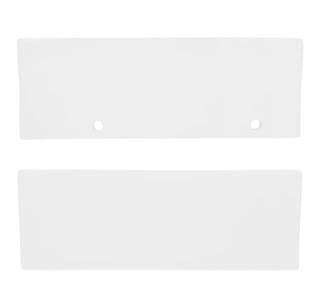 ECD Germany Waschbecken aus Keramik in Weiß 350x205x125 mm Eckig Hahnloch Rechts