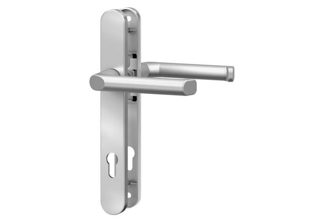 Basi - Schmalrahmen-Garnitur - SR 4100 PZ - Rund - Alu Silber Lackiert - Lochung PZ - 92-8 mm - 7830-0101