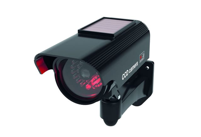 Basi - CCD Solar Kamera-Attrappe - KA 311 - Schwarz - Solarbetrieben - IP 23 Geprüft - 1 Stück - 1000-0311
