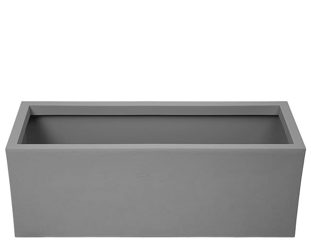 Ondis24 Pflanzkübel Basalt 57 L Blumentopf Einwandig Grau Blumentopf Pflanzgefäß
