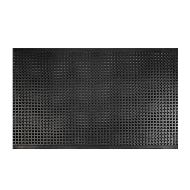 KARAT Arbeitsmatte Bubble Naturgummi Anti-Ermüdungsmatte 90 x 120 cm Schwarz
