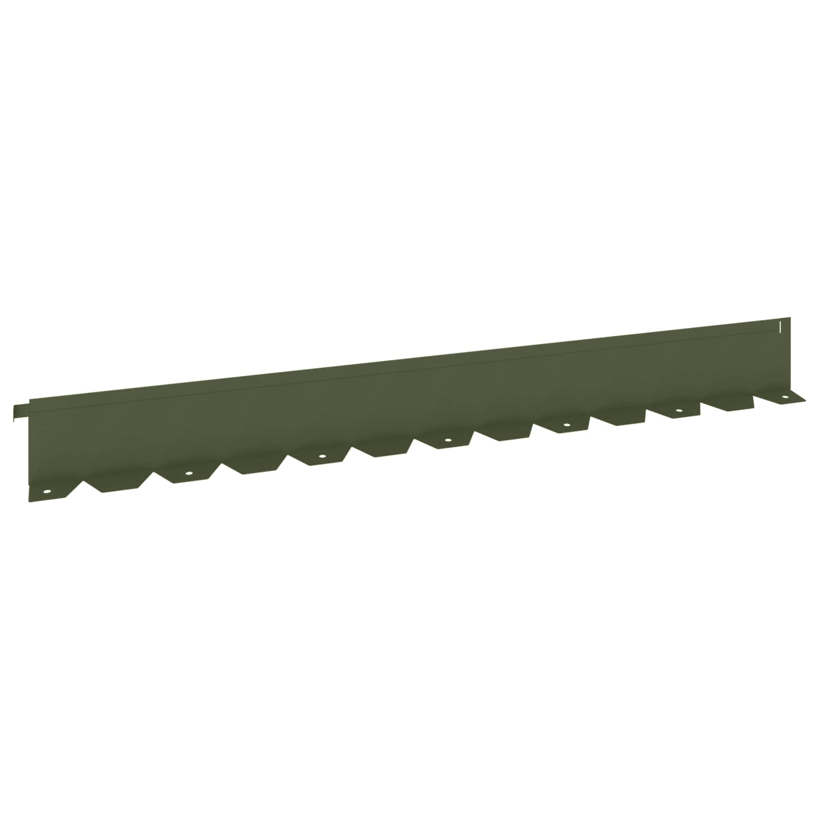 Raseneinfassung 10 Stk. 102 X 10 X 4 Cm Stahl Olivgrün Vidaxl