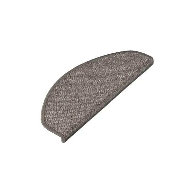 Karat Stufenmatte Ponto Pflegeleicht Grau 23,5 x 65 cm Halbrund
