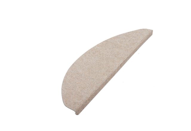 Karat Stufenmatte Leipzig Selbstklebend Beige Halbrund 21 x 65 cm