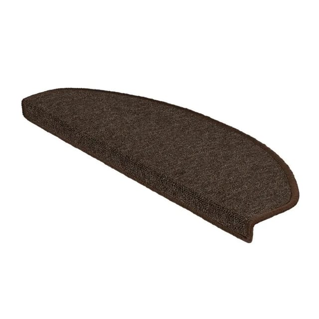 Karat Stufenmatte London Selbstklebend Dunkelbraun Halbrund 23,5 x 65 cm