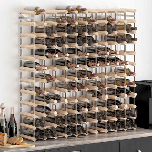 Vidaxl - Weinregal Für 120 Flaschen Massivholz Kiefer