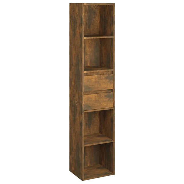 vidaXL Bücherregal Räuchereiche 36x30x171 cm Holzwerkstoff