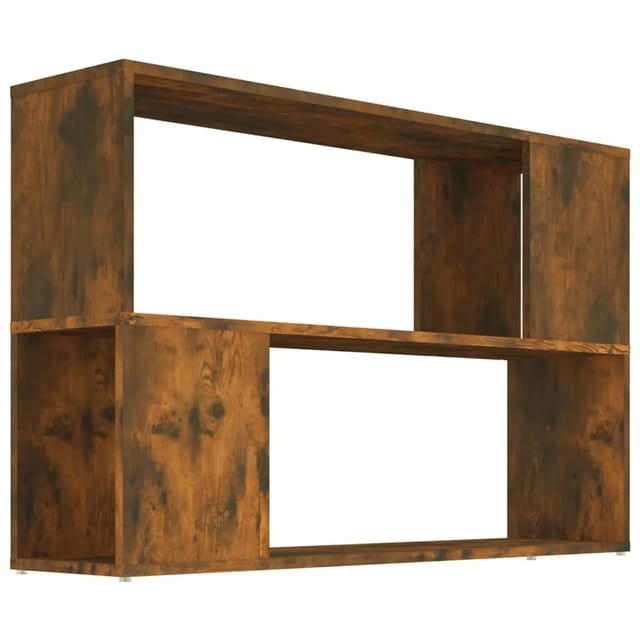 vidaXL Bücherregal Räuchereiche 100x24x63 cm Holzwerkstoff