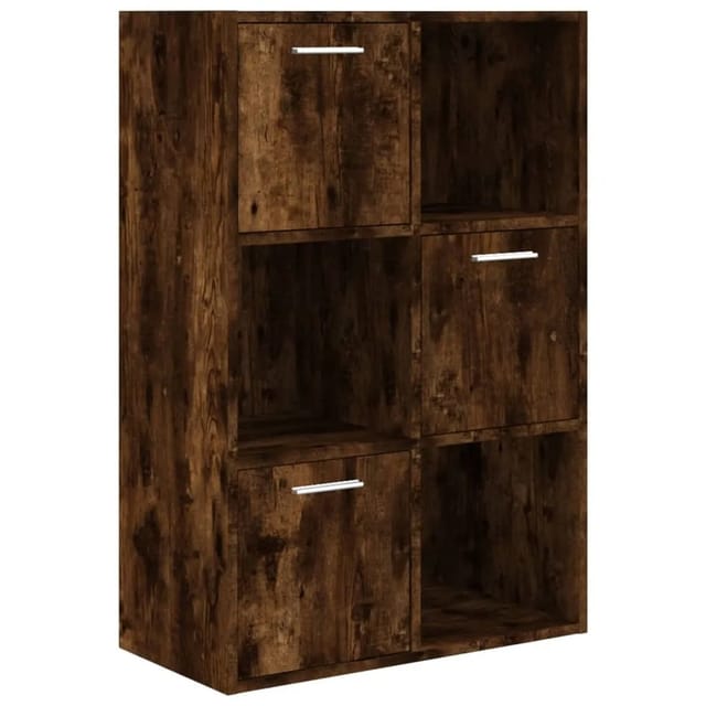 vidaXL Lagerschrank Räuchereiche 60x29,5x90 cm