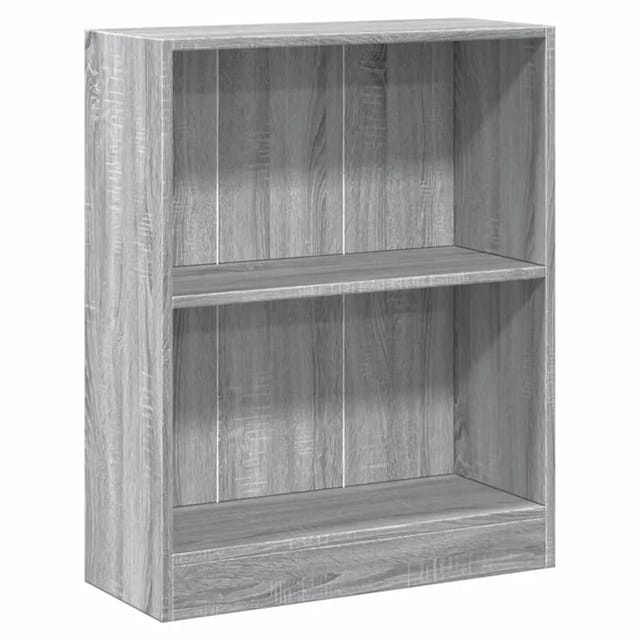 vidaXL Bücherregal Grau Sonoma 60x24x74,5 cm Holzwerkstoff