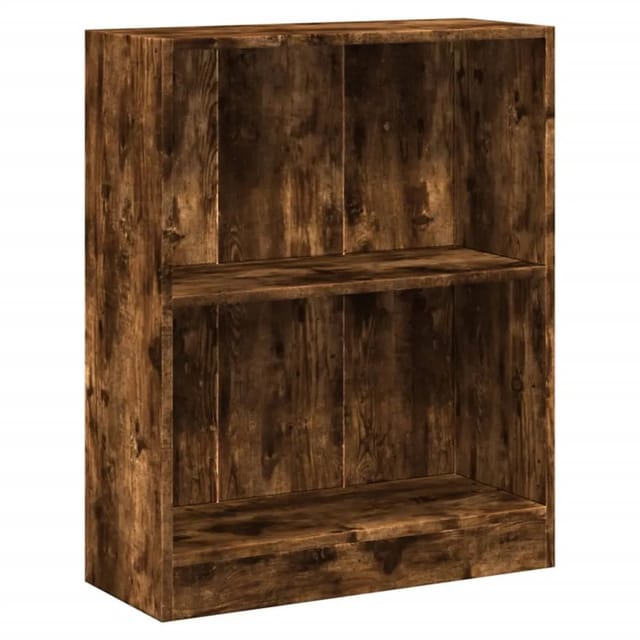 vidaXL Bücherregal Räuchereiche 60x24x74,5 cm Holzwerkstoff