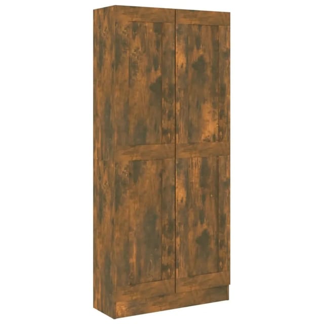 vidaXL Badezimmerschrank Räuchereiche 82,5x30,5x185,5 cm Holzwerkstoff