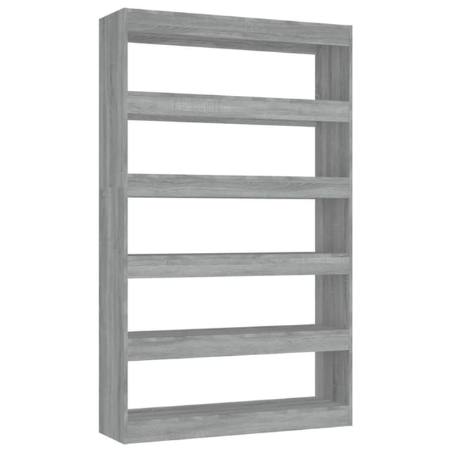 vidaXL Bücherregal/Raumteiler Grau Sonoma 100x30x166 cm