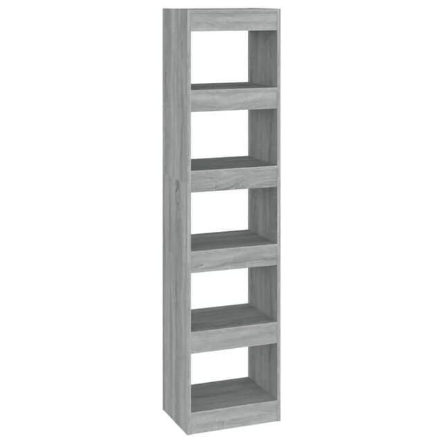 vidaXL Bücherregal/Raumteiler Grau Sonoma 40x30x166 cm