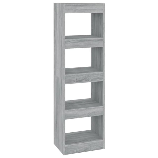 vidaXL Bücherregal/Raumteiler Grau Sonoma 40x30x135 cm