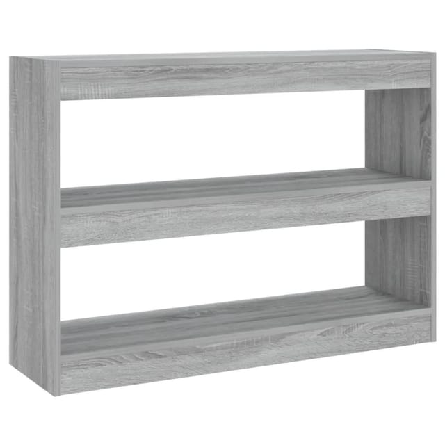 vidaXL Bücherregal/Raumteiler Grau Sonoma 100×30×72 cm