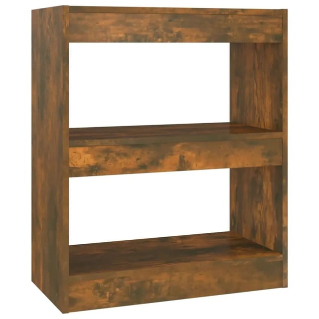 vidaXL Bücherregal/Raumteiler Räuchereiche 60x30x72 cm