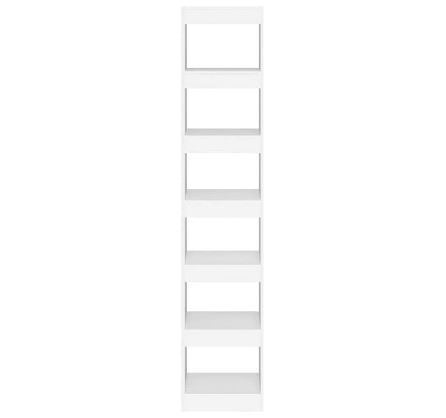 vidaXL Bücherregal/Raumteiler Weiß 40x30x198 cm