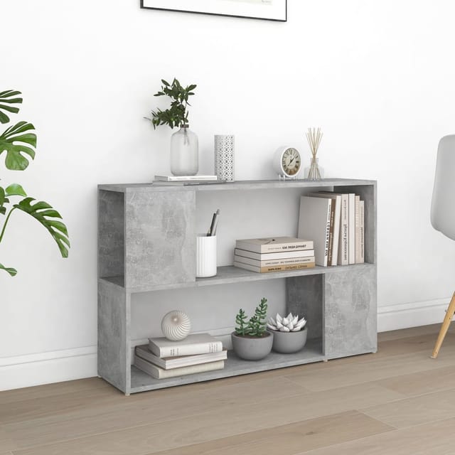 vidaXL Bücherregal Betongrau 100x24x63 cm Holzwerkstoff