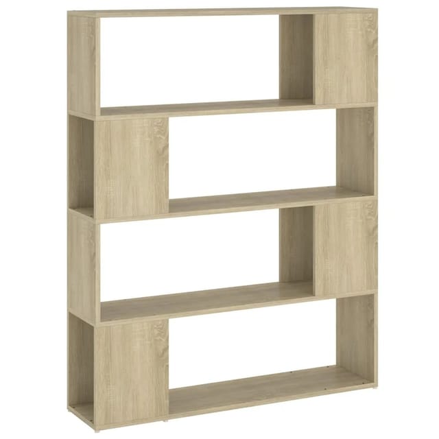 vidaXL Bücherregal Raumteiler Sonoma-Eiche 100x24x124 cm