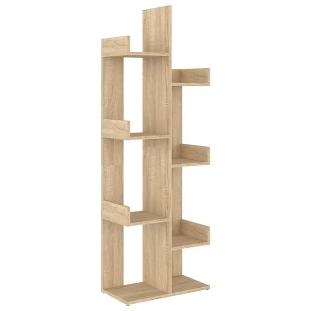 vidaXL Bücherregal Sonoma-Eiche 48x25,5x140 cm Holzwerkstoff