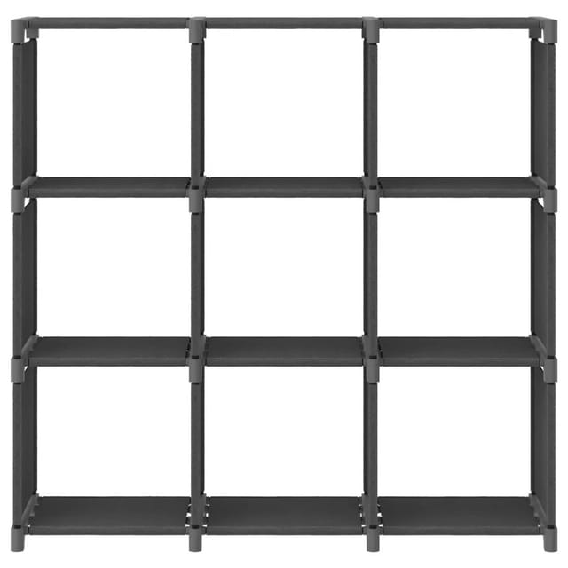 vidaXL Würfel-Regal 9 Fächer Grau 103x30x107,5 cm Stoff