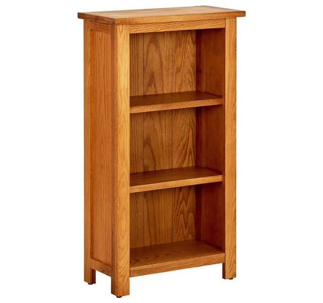 vidaXL Bücherregal 45x22,5x82 cm Eiche Massivholz