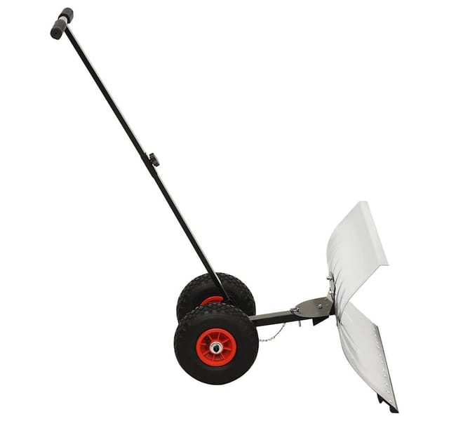 vidaXL Schneeschaufel mit Rädern
