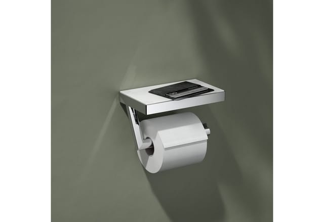 Keuco Toilettenpapierhalter Reva mit Ablage Verchromt