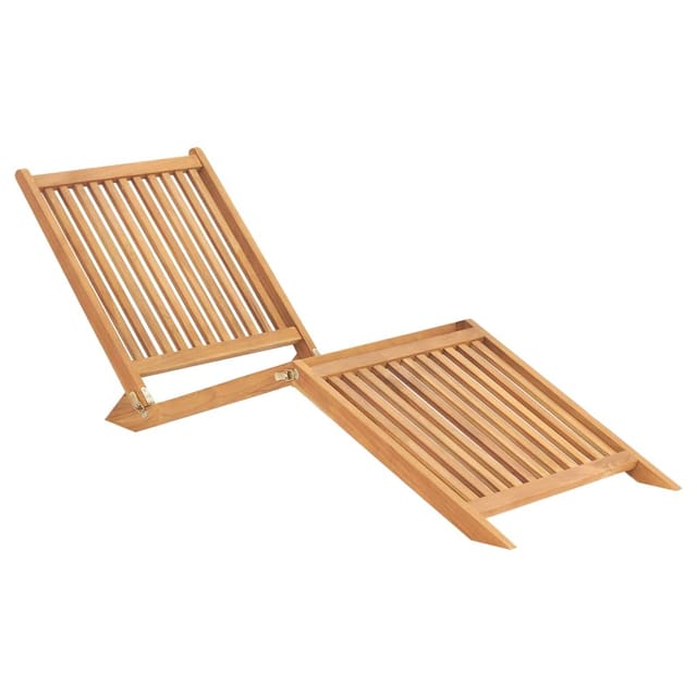 vidaXL Sonnenliege Massivholz Teak 60 x 160 x 57 cm