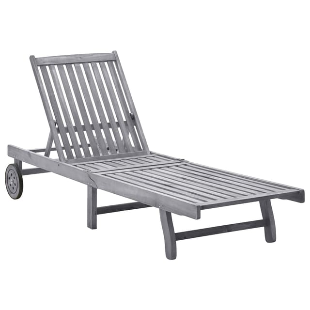vidaXL Sonnenliege 199 x 59/63 x 30/62/76/85 cm Akazie Massivholz