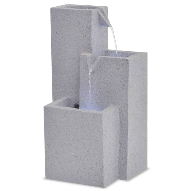vidaXL Zimmerbrunnen mit LED-Licht Polyresin 22,5 x 18 x 40,6 cm