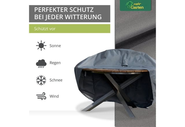 Mehr Garten Premium Schutzhülle für Tische rund 95 x 71 cm
