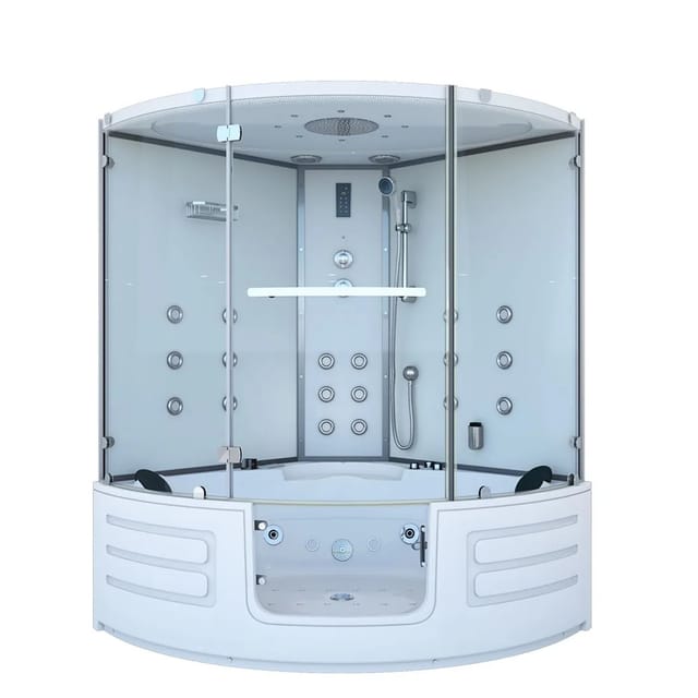 AquaVapore Dampfdusche Whirlpool Dusche Duschkabine K70-WS-EH 150x150cm