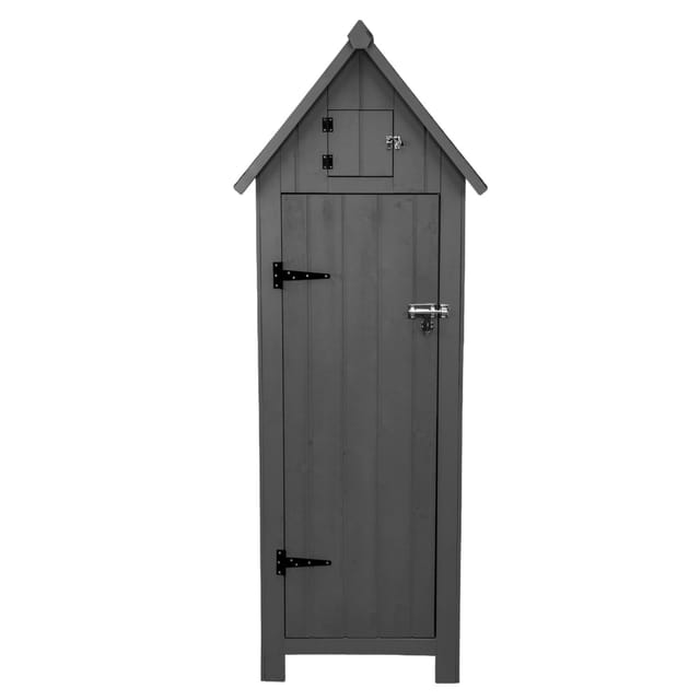 Monstershop Gartenschrank aus Holz Grau Monstershop Gartenschrank aus Holz – Grau