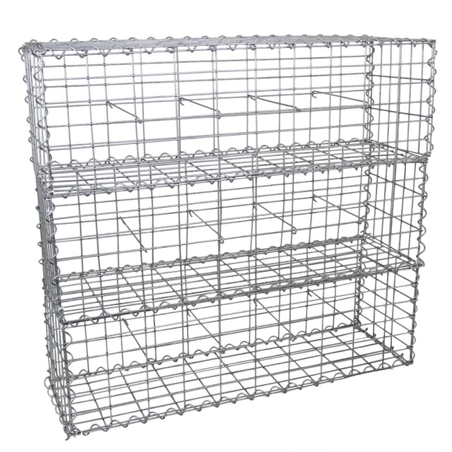 Monstershop Gabionenkörbe 100 x 30 x 30cm 3 Körbe