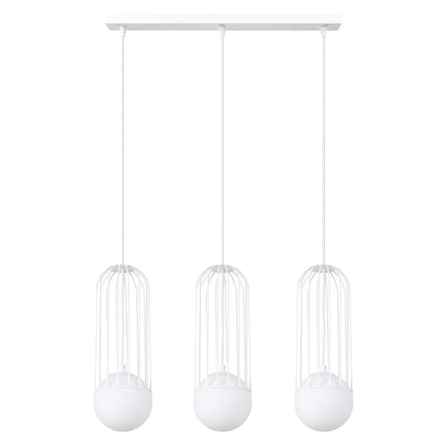 Sollux Lighting Pendelleuchte Brina 3L Weiß