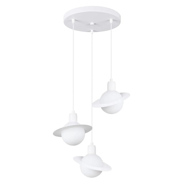 Sollux Lighting Pendelleuchte Hyperion 3P Weiß