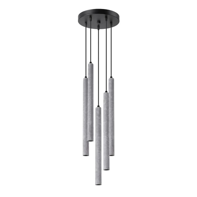 Sollux Lighting Pendelleuchten Pastelo 5P beton
