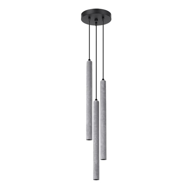 Sollux Lighting Pendelleuchten Pastelo 3P beton