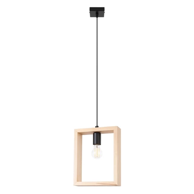 Sollux Lighting Pendelleuchte Aries Naturholz