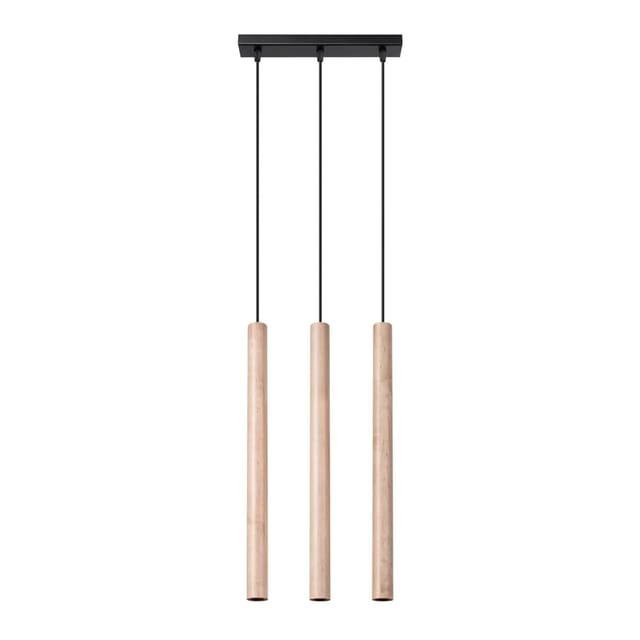 Sollux Lighting Pendelleuchten Pastelo 3L holz
