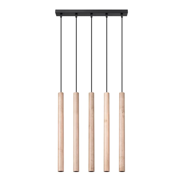 Sollux Lighting Pendelleuchten Pastelo 5L holz