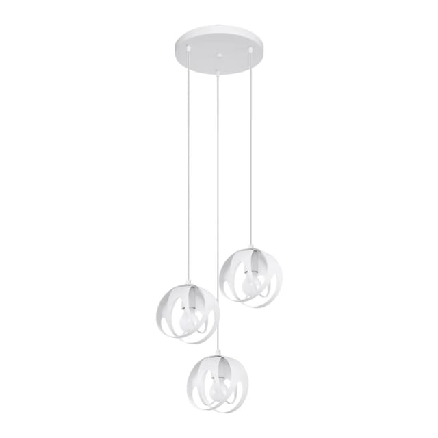 Sollux Lighting Hängeleuchte Tulos 3P Weiß