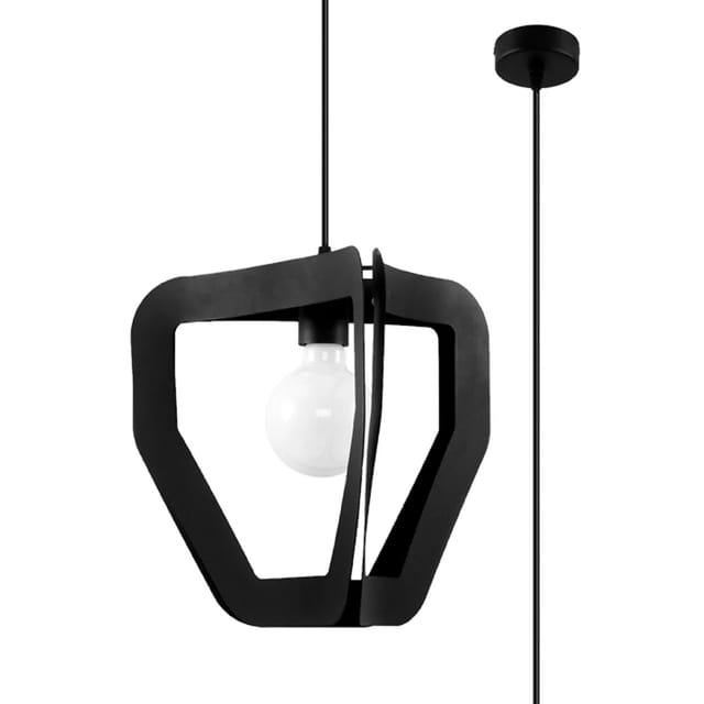 Sollux Lighting Hängeleuchte Tres Schwarz