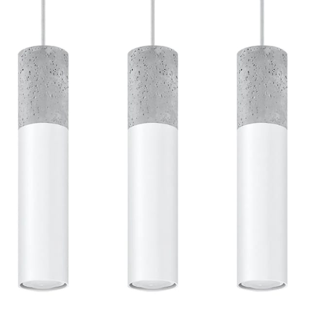 Sollux Lighting Hängeleuchte Borgio 3L Weiß