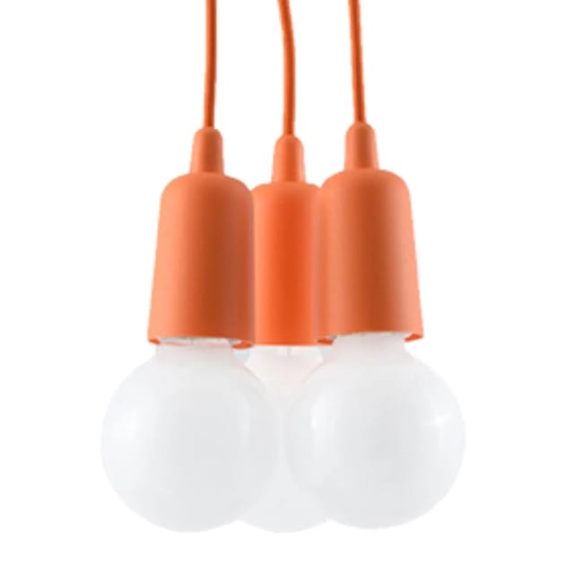 Sollux Lighting Hängeleuchte Diego 3 Orange