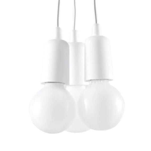 Sollux Lighting Hängeleuchte Diego 3 Weiß